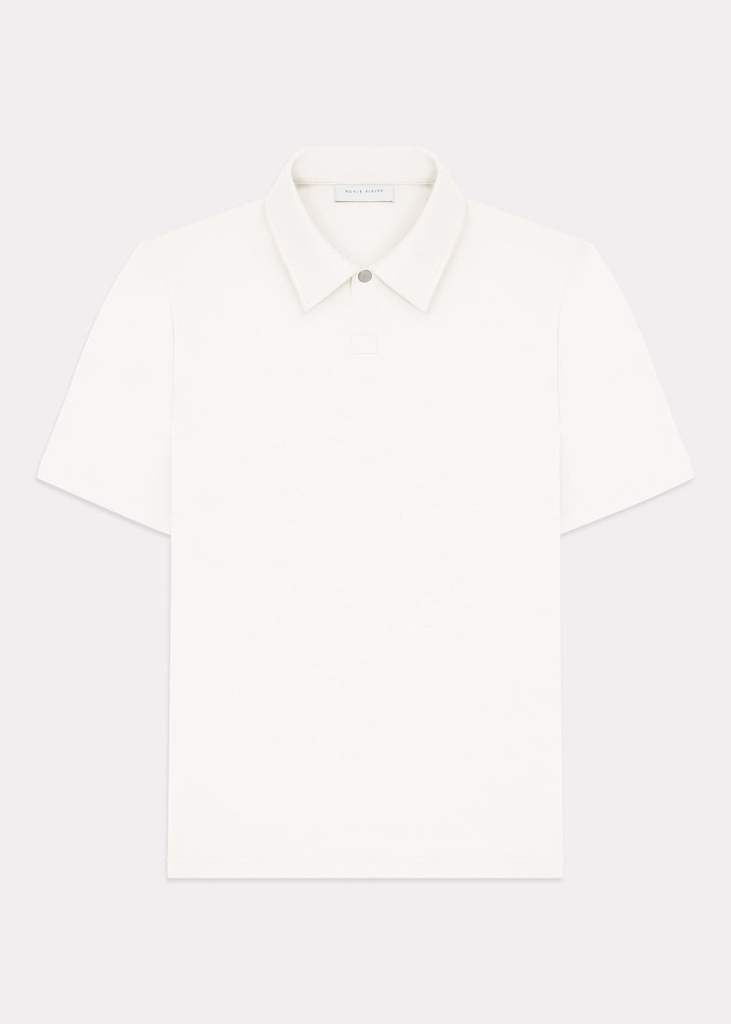ONE BUTTON POLO - IVORY