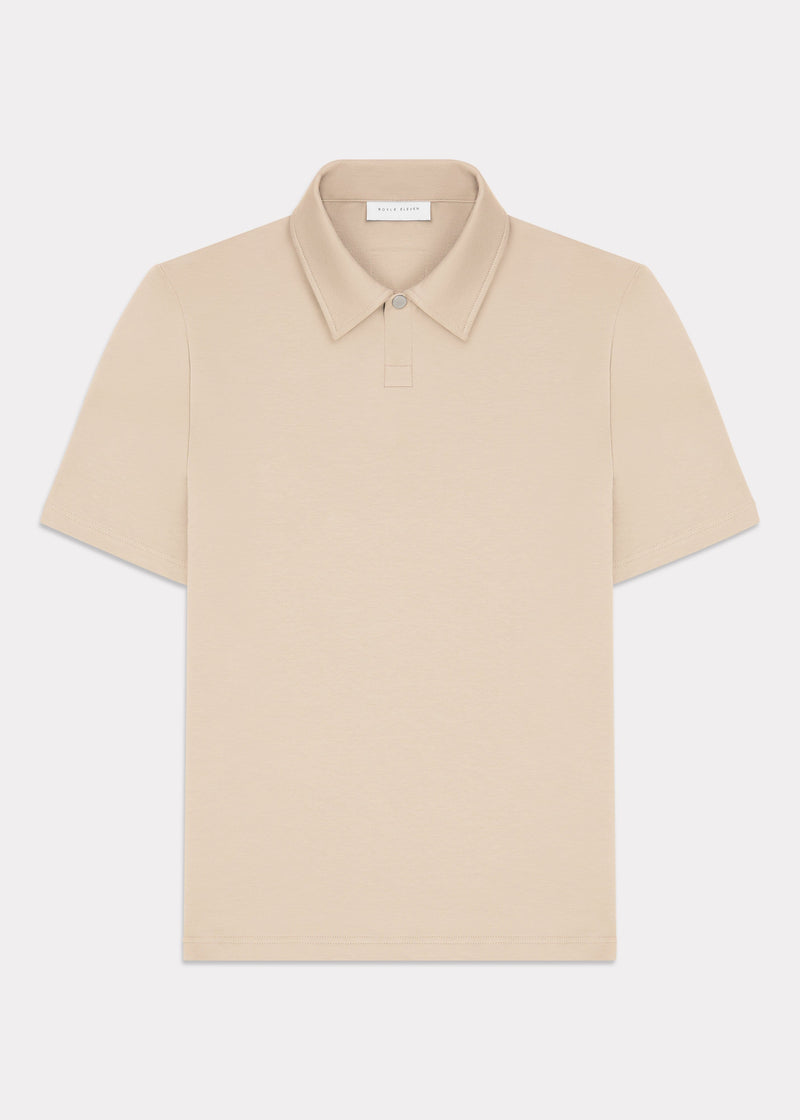 270 ONE BUTTON POLO - BEIGE