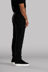 CARGO TAILORED TROUSERS  - BLACK