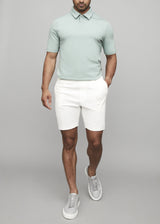 ONE BUTTON POLO - MINT GREEN