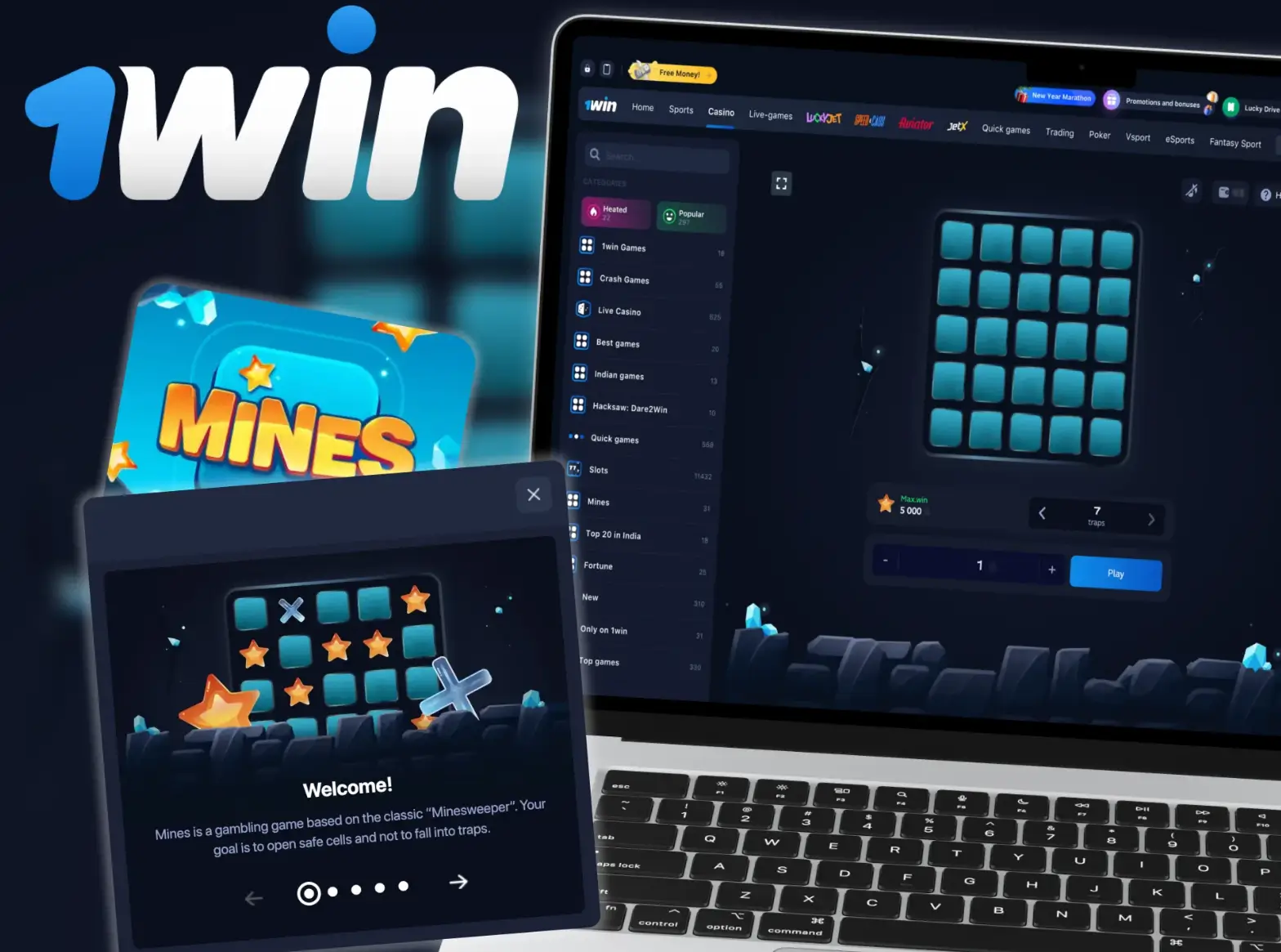 Rules of the 1win Mines game